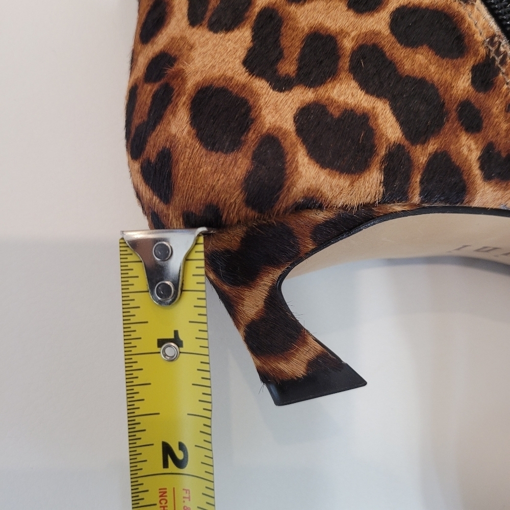 Gianni Bini Leopard Print Ankle Boots Size 6.5M New Made in Brazil - Picture 7 of 10